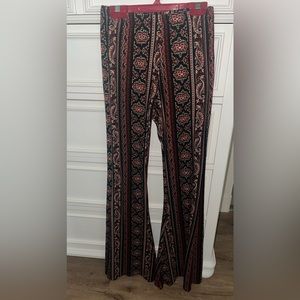 Windsor Boho Dreams Printed Cross Waist Flare Pants